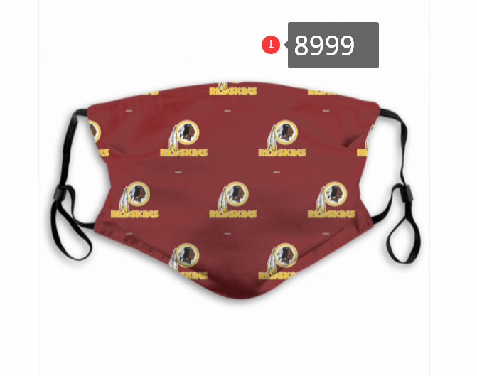 2020 NFL Washington RedSkins #4 Dust mask with filter